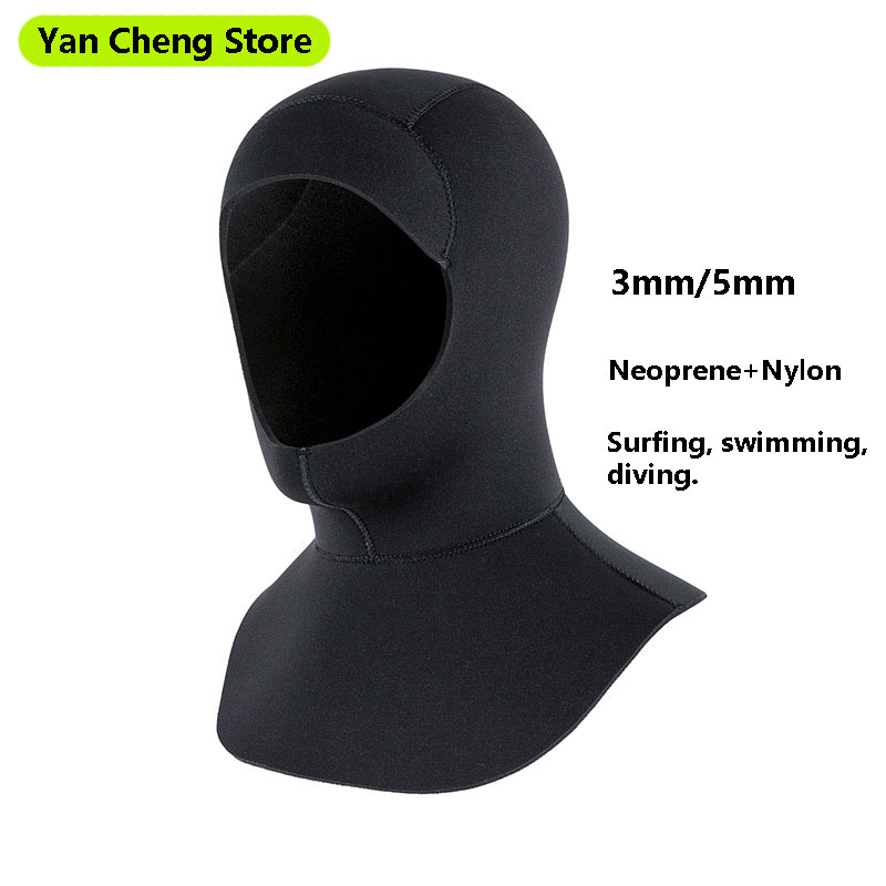 Wetsuit 3Mm Neoprene - ネオプレンスイミングキャップ 肩付き 男女兼用 3mm/5mm厚 ダイビング スキューバフード