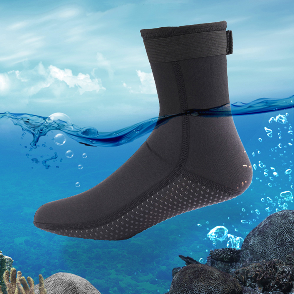 Wetsuit 3Mm Neoprene - 3 ミリメートル & 5 ミリメートルネオプレンダイビングソックスノンスリップ大人暖かいパッチワーク弾性ウェットスーツの靴ダイビングサーフィンブーツ水泳シュノーケリング