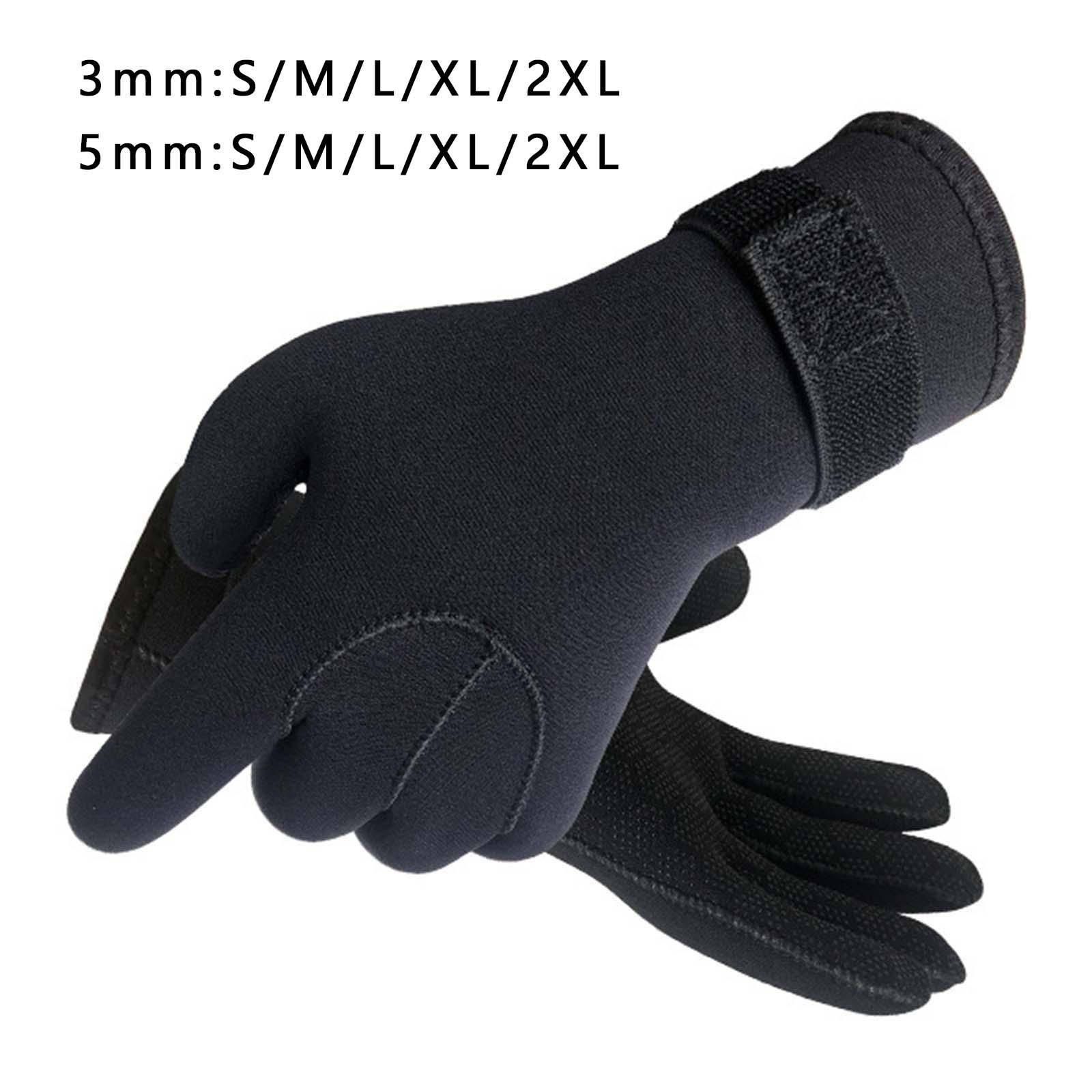 5本指タイプのネオプレン製ダイビンググローブ。調整可能なリス - Aquatic Sports And Scuba のレビューと価格