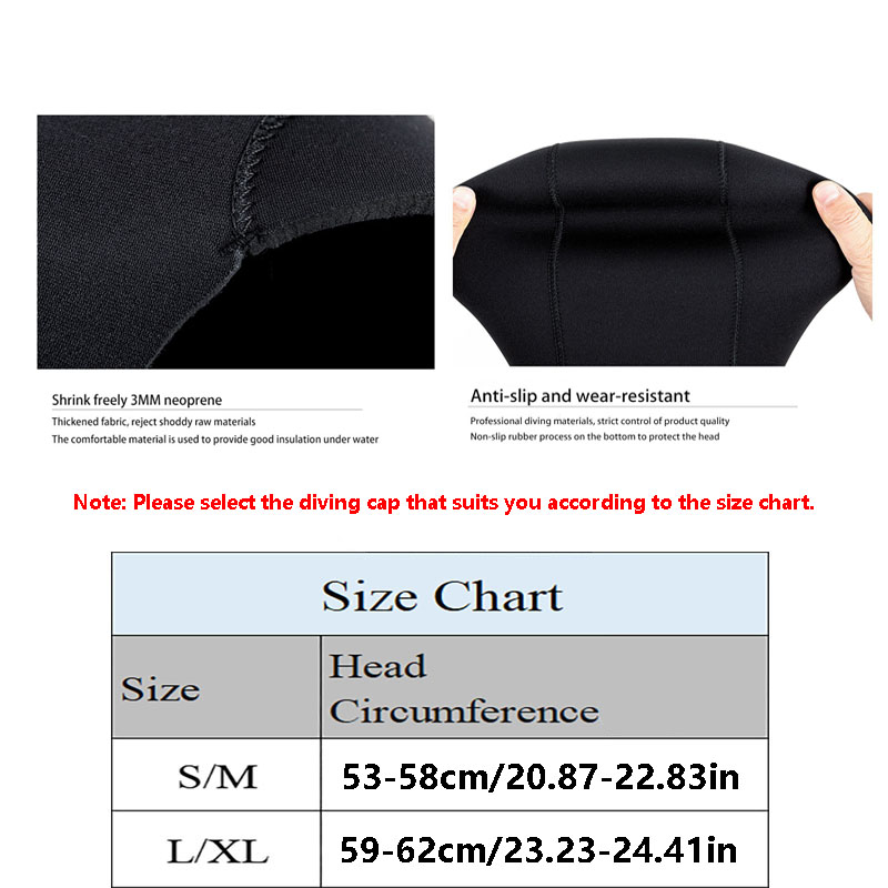 ネオプレンスイミングキャップ 肩付き 男女兼用 3mm/5m - Wetsuit 3Mm Neoprene のレビューと価格