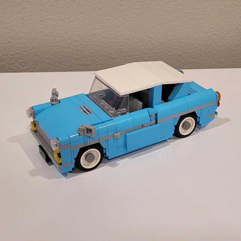 MOC テクニカルマジックムービーウィーズリーの飛行車フォー - Victor Racket Jetspeed のレビューと価格