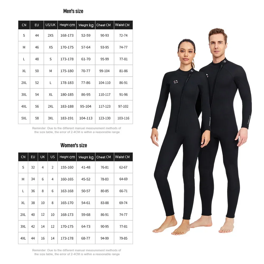 男性と女性のためのネオプレンウェットスーツ、長袖、フロントジ - Wetsuit 3Mm Neoprene のレビューと価格